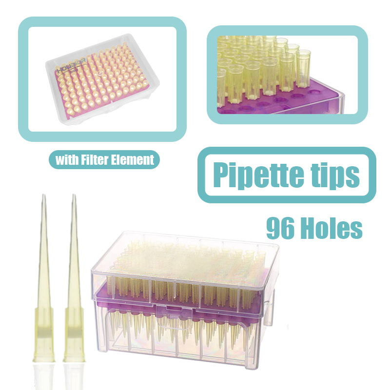 Lab Pipette Tip - 200ul 96 furos ponta de pipeta