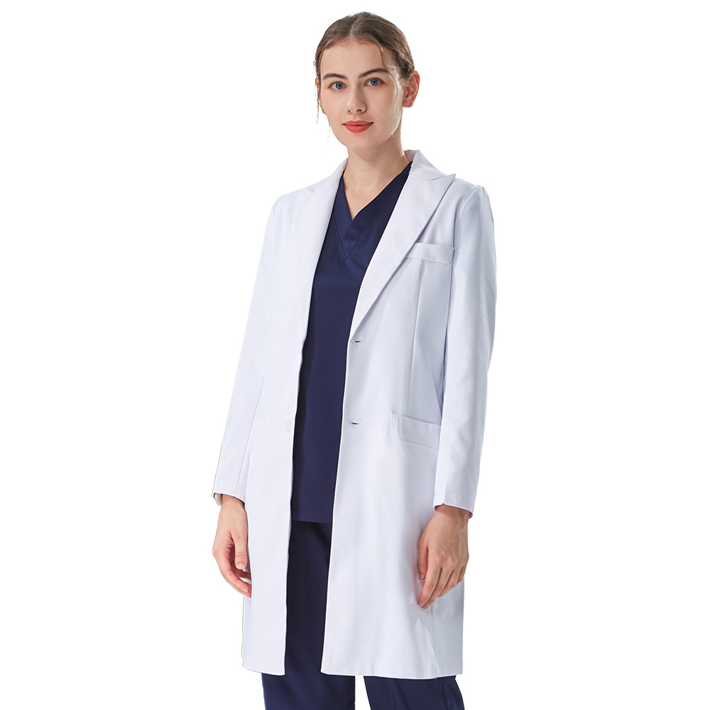 Jaleco Branco Feminino com Gol - Medical Lab Coat avaliação e preço