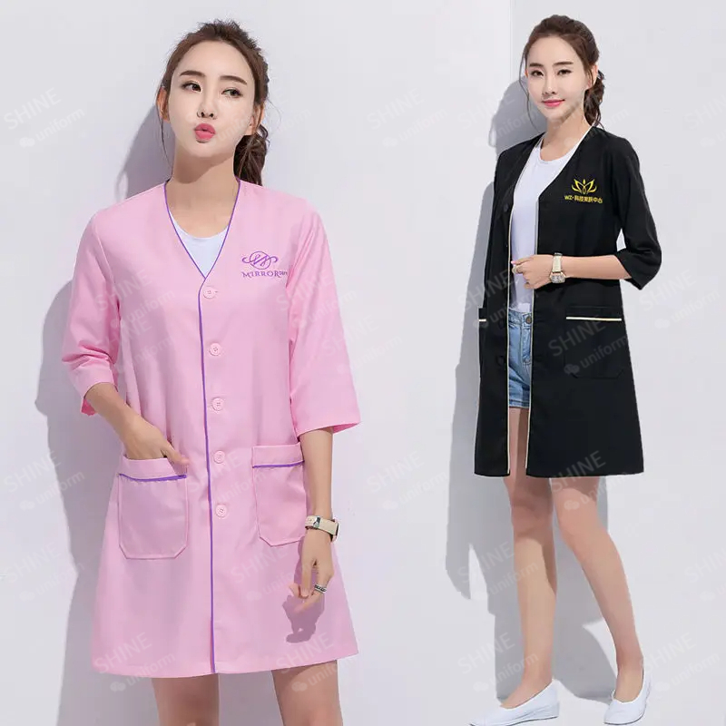 Uniforme de beleza esteticista - Medical Lab Coat avaliação e preço