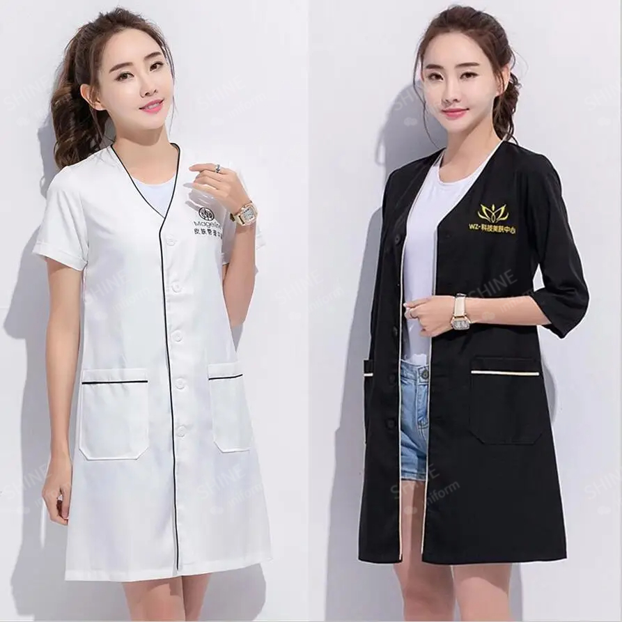 Uniforme de beleza esteticista - Medical Lab Coat avaliação e preço